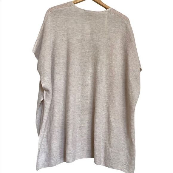 NWT Cream Loft Open Front Poncho Sleeve Knit Cardigan XS/S - Picture 5 of 6